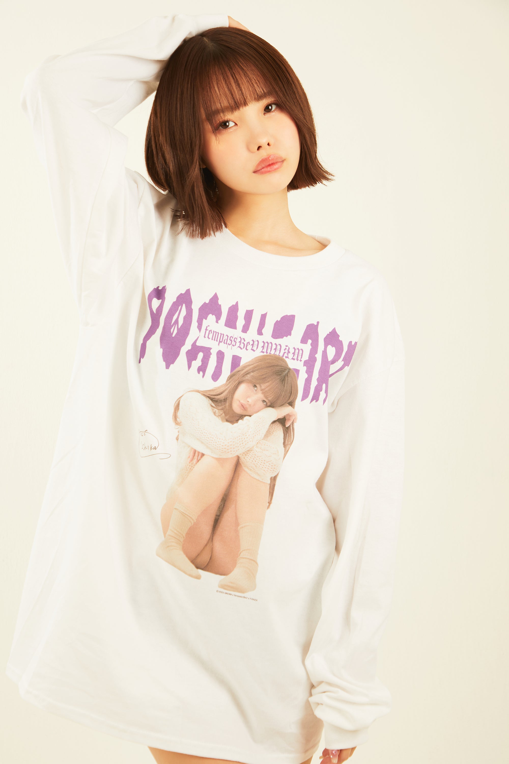 B*読様 受注生産限定 松本いちか× fempass BeV コラボ ロンT 長 60%OFF】Ichika Matsumoto Long sleeve by MNKM | fempass beV
