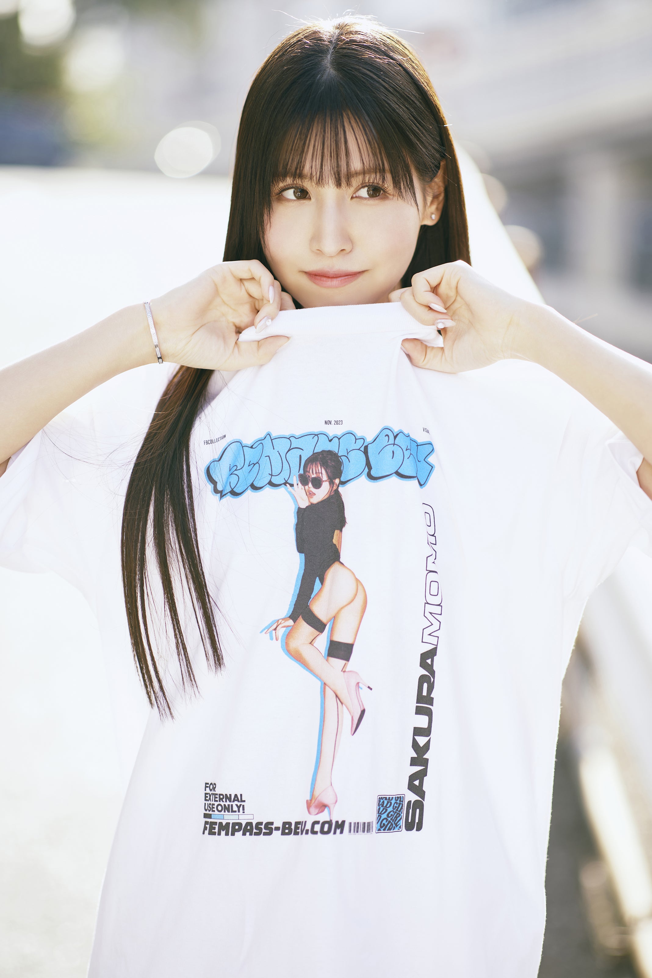 (nov 2023)桜空もも　Tシャツ PHOTO TEE (L) SAKURA MOMO】 PHOTO TEE | fempass beV
