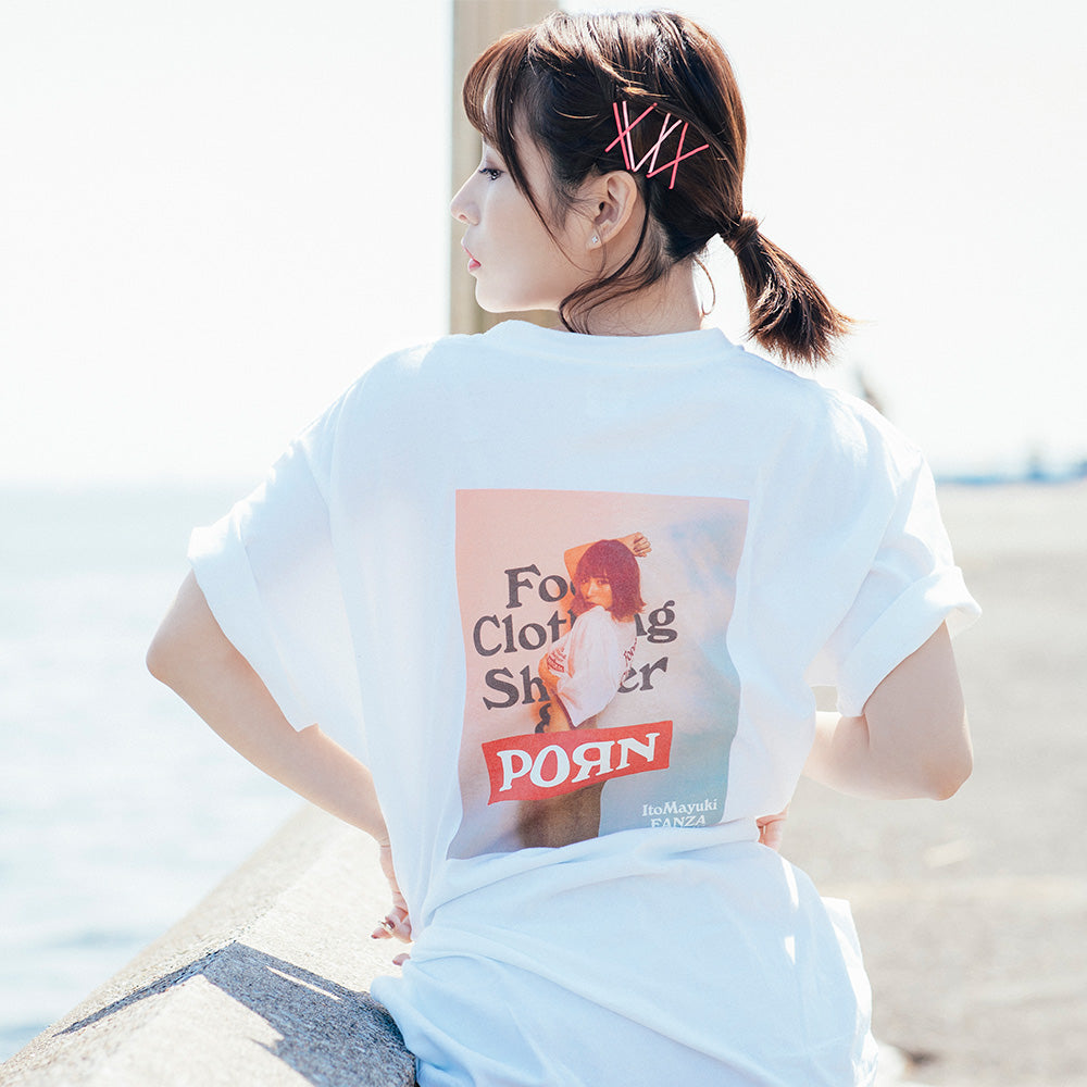 【Food Clothing Shelter & PORN シリーズ】Tシャツ 伊藤舞雪ver